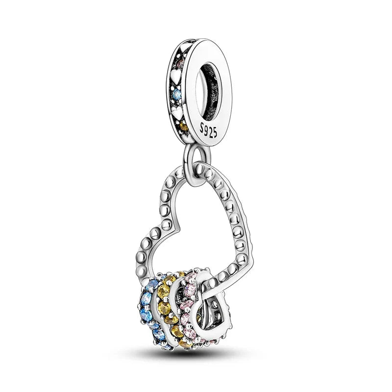 Hot Sale 925 Sterling Silver Charms Beads for Women - Perfect Fit for Pandora Bracelets, Fashionable Jewelry Pendant